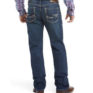 SOLD Ariat m4 low rise boot cut denim, size 34